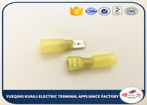 Yellow Heat Shrink Insulated female to female wire connector  MDD5-250 FDD5-250