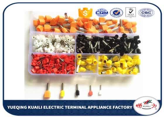 Attachez le kit électrique KLI-9931556 isolé pressé à froid 400pcs de connecteur de cuir embouti d'extrémité de goupille